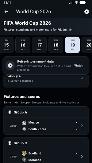 NadoTv - Live Matches Scores Screenshot 3