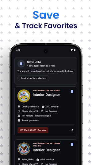 USAJobs - Federal Job Tracker Screenshot 2