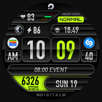 PRADO 05 Digital Watch Face