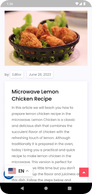 Microwave Recipes Screenshot 1