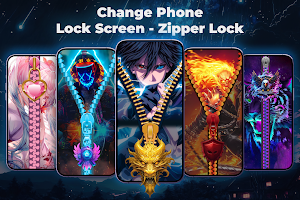 Zipper Lock Screen - Zip Lock Screenshot 0