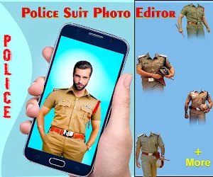 Men Police Suit Photo Editor 2020 Screenshot 0