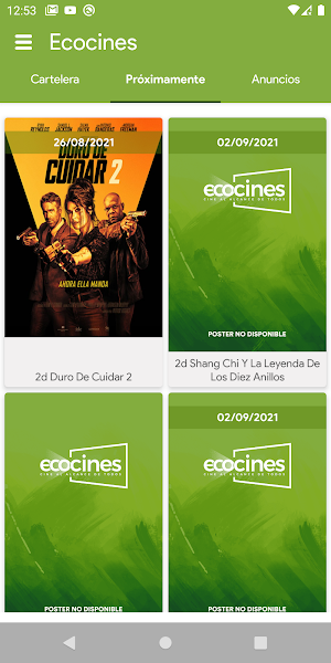 Ecocines Screenshot 2