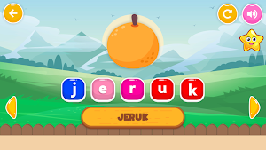 Puzzle Huruf Tebak Gambar Buah Screenshot 2