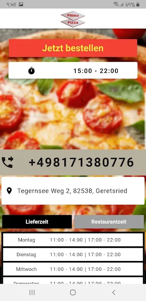 Primo Pizza Geretsried Screenshot 1
