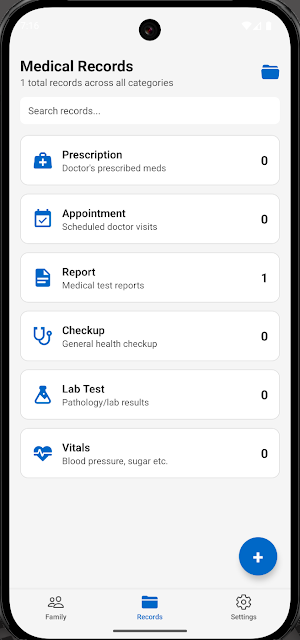 CuraLog – Store Health Records Screenshot 1