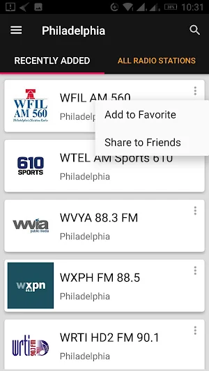 Philadelphia Radio Stations - Pennsylvania, USA Screenshot 0