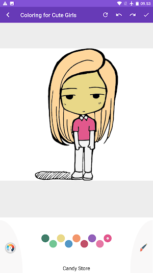 Coloring for cute girls Screenshot 0