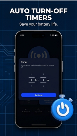 Smart WiFi Hotspot: Data&Timer Screenshot 1