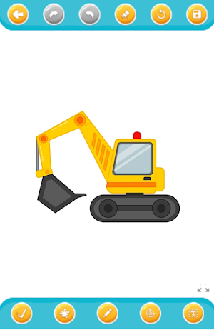 excavator games - coloring Screenshot 0