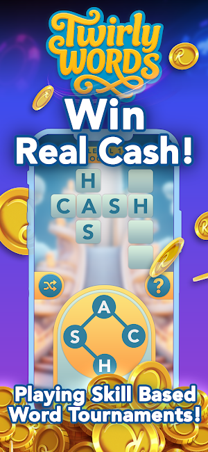 Twirly Words: Win Real Cash Screenshot 0