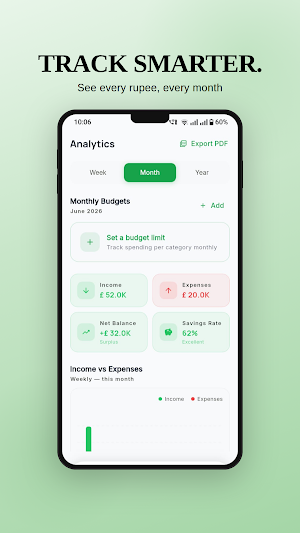 Clearfin – Budget Tracker Screenshot 1