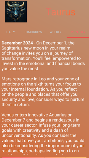 Horoscope Introduce Screenshot 2