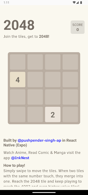2048 - Number Play Screenshot 0
