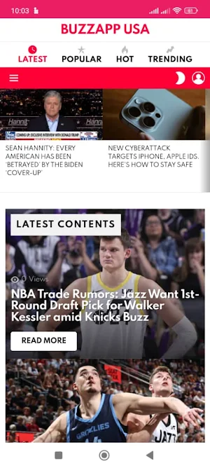 Buzzapp USA -Viral Post & News Screenshot 1