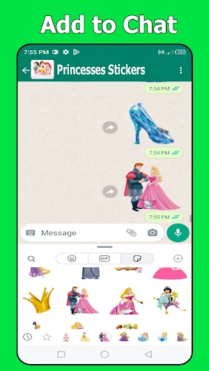 Princess Stickers for Whatsapp Screenshot 2
