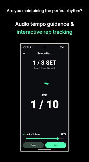 Tempo Beat - Rep & Set Counter Screenshot 3
