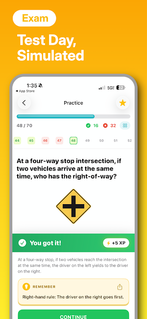 DMV Ready Permit Practice Test Screenshot 3