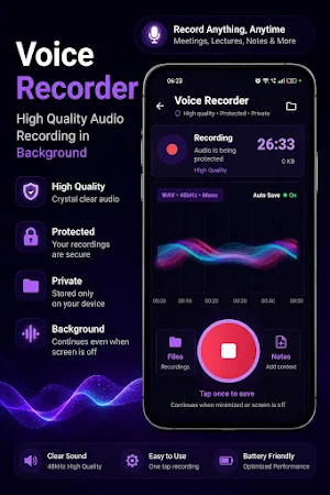 Mumaura Voice Recorder & Video Screenshot 1