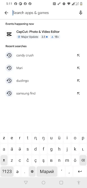 Mari Keyboard (Latin) Screenshot 1