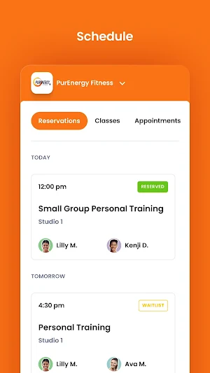 PurEnergy Fitness Screenshot 2