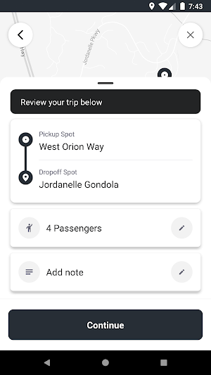 SkyRidge Shuttle Service Screenshot 1