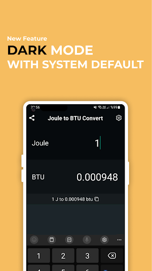 Joule to BTU Converter Screenshot 3