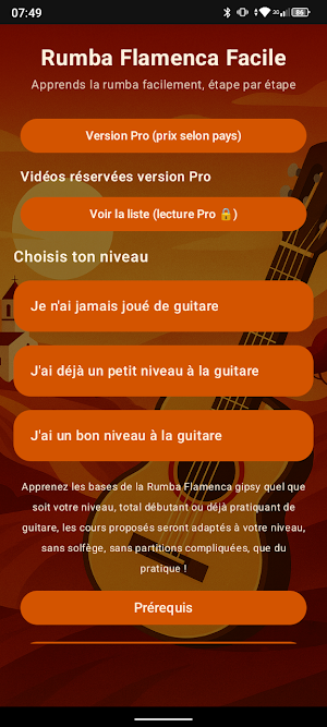 Rumba Flamenca Guitare Facile Screenshot 0