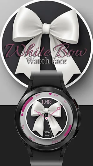 White Bow - Watch Face Screenshot 0