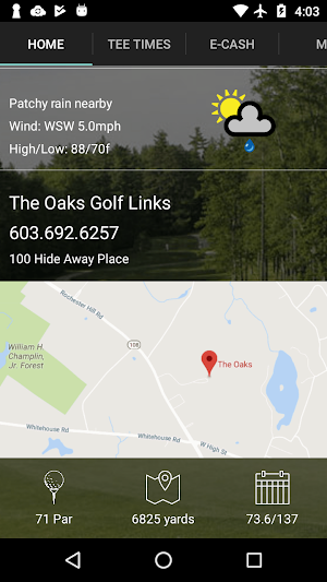 The Oaks Golf Links Tee Times Screenshot 2