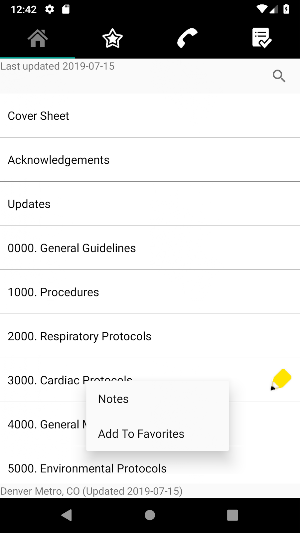 Denver Metro EMS MD Protocols Screenshot 1
