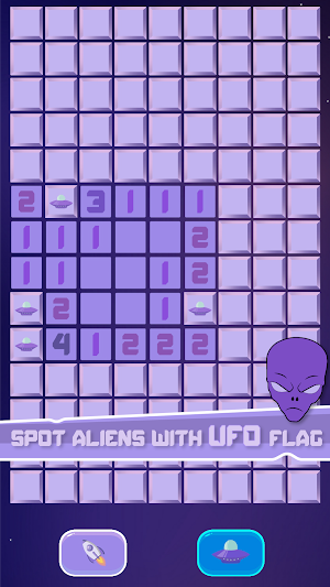Play Minesweeper Game (Space) Screenshot 2