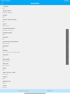 Nawatl itlahtol Screenshot 3