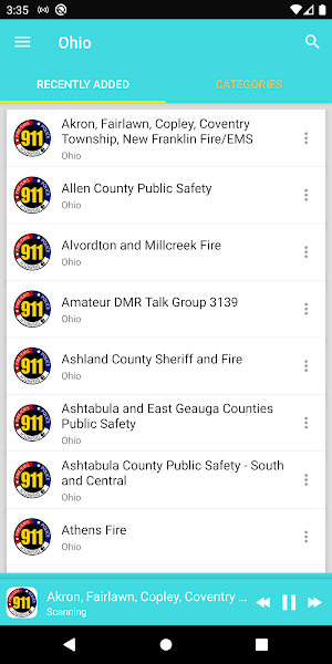Ohio, radio scanners police, fire, EMS Screenshot 0