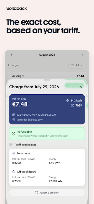 Voltaback – Home EV charging Screenshot 2