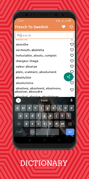 French To Swedish Dictionary Offline Screenshot 1