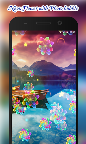 Neon Flowers Livewallpaper Screenshot 3