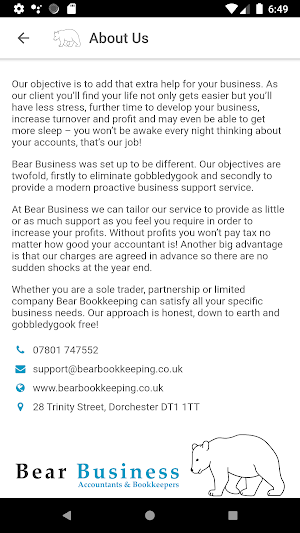 Bear Accountants Screenshot 1