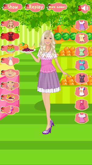 Fruiterer Girl Dress up Game Screenshot 1