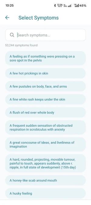 HomeoRemedica-Remedy Finder Screenshot 1
