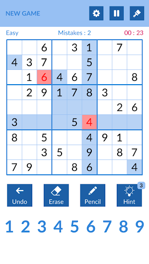 Classic Sudoku Puzzle Game Screenshot 2