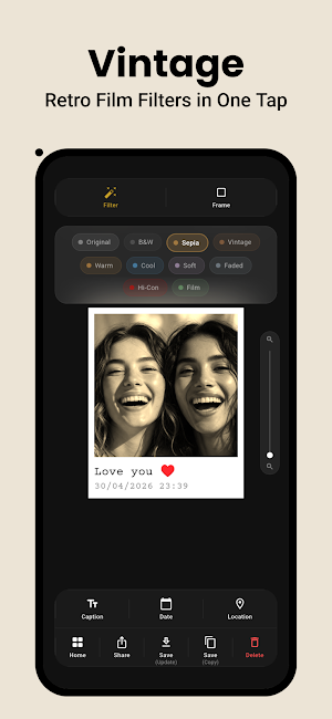RetroSnap Instant Photo Editor Screenshot 1
