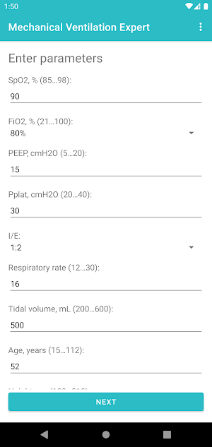 Mechanical Ventilation Expert Screenshot 1