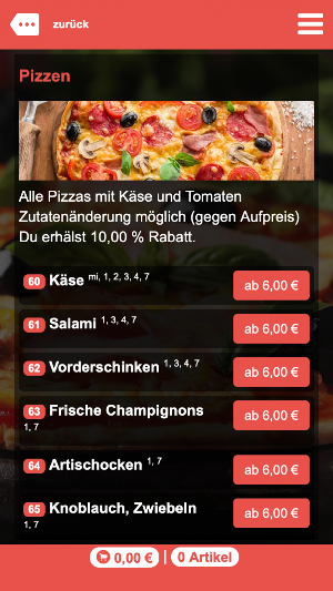Pizza Phone Screenshot 1