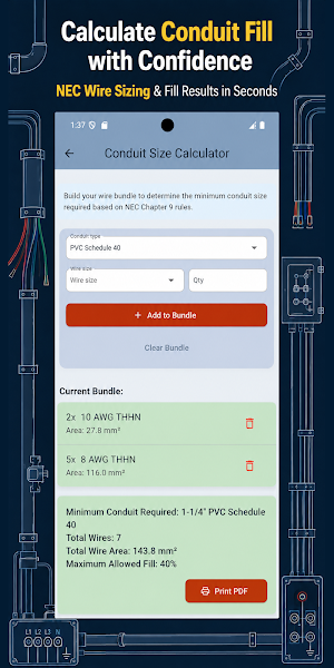 Electrical & Solar calculator Screenshot 2