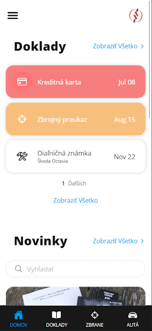 Platnosť dokladov Screenshot 1