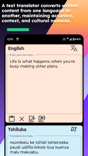 English Tshiluba Translate Screenshot 2