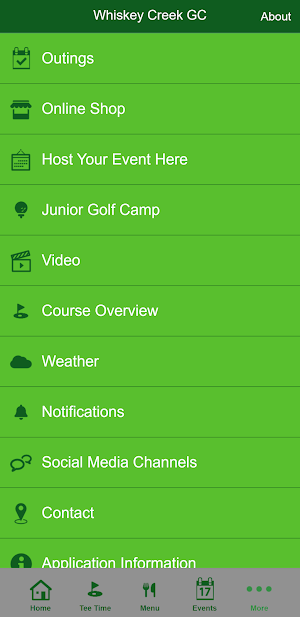 Whiskey Creek Golf Club Screenshot 1