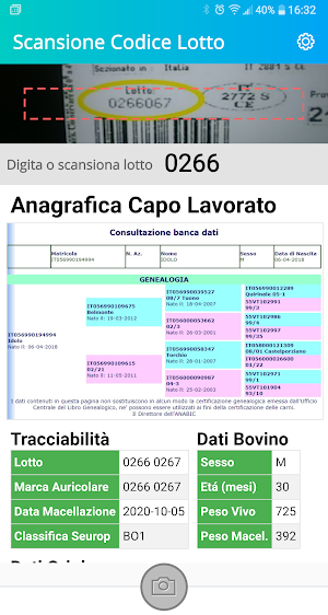 Maremmana Bio - Tracciabilità Screenshot 2