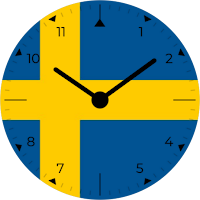 Sweden Analog Watch Face
